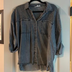 Vici’s Be A Rockstar Tencel Button Down Top